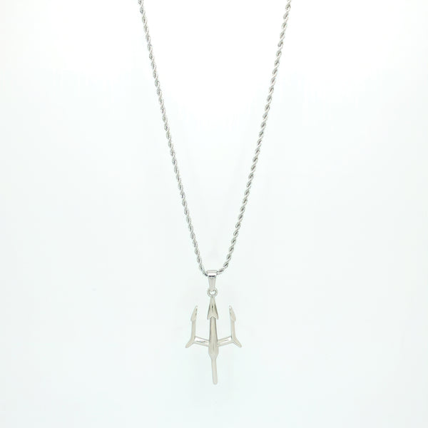 Trident Pedant - White gold