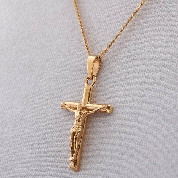 Crusifix Pedant - Gold
