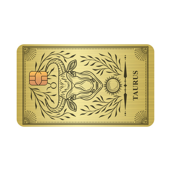 Customizable debit or credit card - Zodiac sign - Taurus