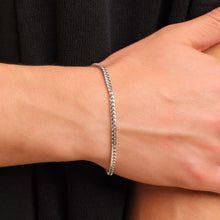 Cuban Bracelet - White Gold (3mm)