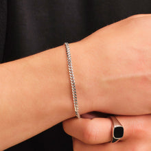 Cuban Bracelet - White Gold (3mm)