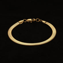 Herringbone Bracelet - Gold (5mm)