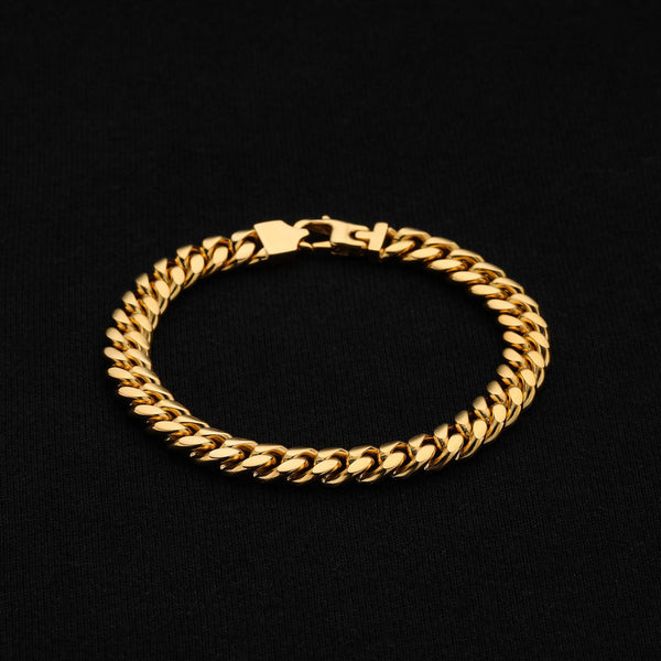 Cuban Bracelet - Gold (7mm)
