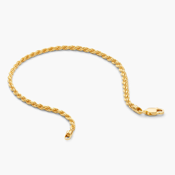 Minimal Rope Bracelet - Gold (3mm)