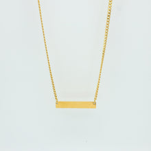 Custom Plate Necklace - Gold