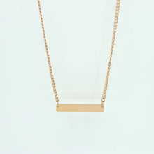 Custom Plate Necklace - Gold