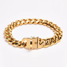 Dog Chains - Gold Cuban Leash 20mm - Gold