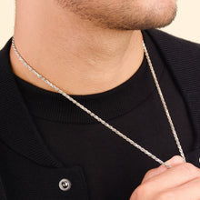 Minimal Rope Chain - White Gold  (2mm)