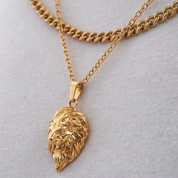 Lion Pendant - Gold