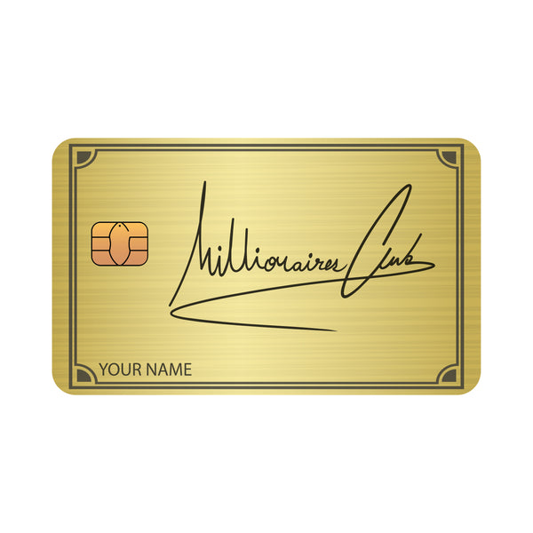 Customizable debit or credit card - Millonaires Club