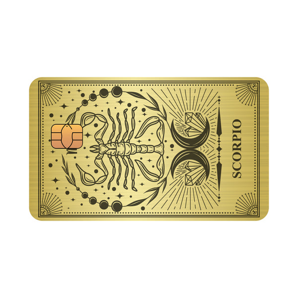 Customizable debit or credit card - Zodiac sign - Scorpio