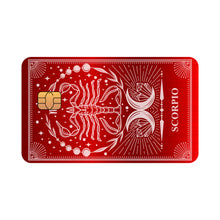 Customizable debit or credit card - Zodiac sign - Scorpio