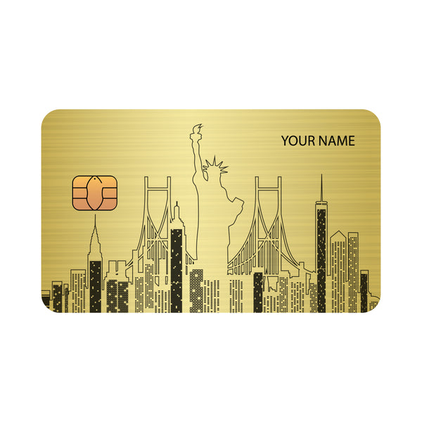 Customizable debit or credit card - Zodiac sign - City USA