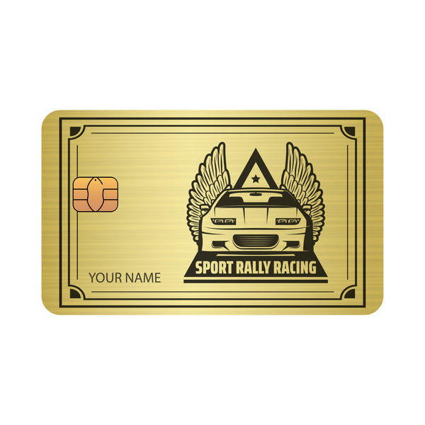 Customizable debit or credit card - Sport Rally Racing