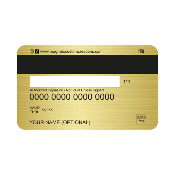 Customizable debit or credit card - Motorcycles World