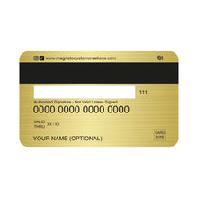 Customizable debit or credit card - Millonaires Club