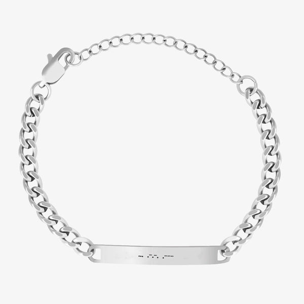 Custom Cuban Bracelet - White Gold