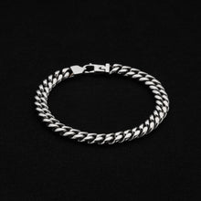 Cuban Bracelet - White Gold - 7mm