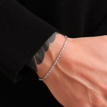 Minimal Rope Bracelet - White Gold  (3mm)