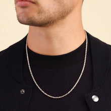 Minimal Rope Chain - White Gold  (2mm)