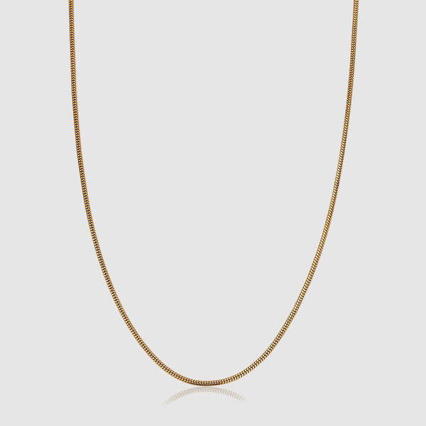 Minimal Round Snake Chain - Gold (2mm)