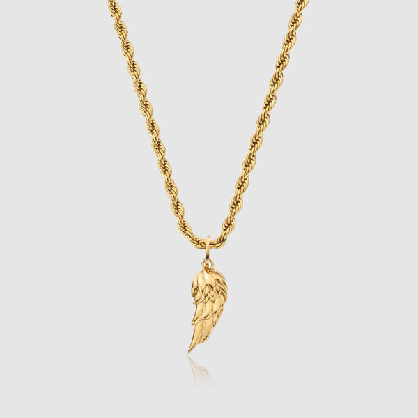 Angel Wing Pendant - Gold