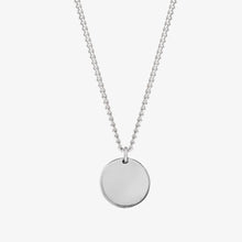 Minimal Custom Coin Necklace - White Gold