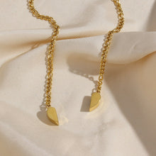 Custom Magnetic Broken Heart Necklace - Gold