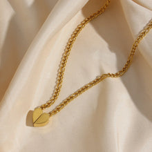 Custom Magnetic Broken Heart Necklace - Gold