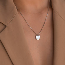 Custom Minimal Initial Tag Necklace - Gold