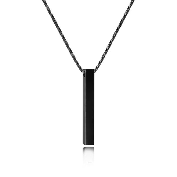 New - Custom Bar Necklace - Black Gold