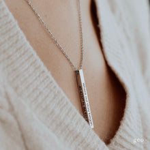 Custom Bar Necklace - Rose Gold