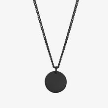 Minimal Custom Coin Necklace - Black Gold